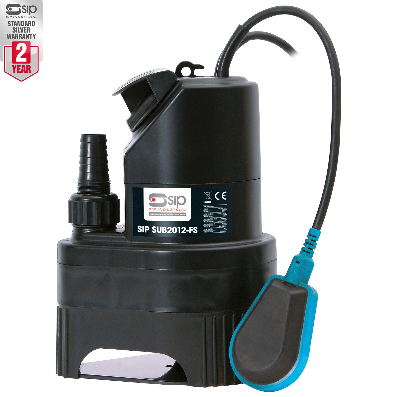 06817 SIP SUB2012FS SUBMERSIBLE WATER PUMP (DIRTY WATER)