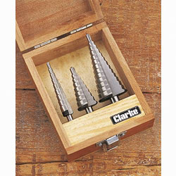 3PCE HSS STEP DRILL METRIC , 1801381