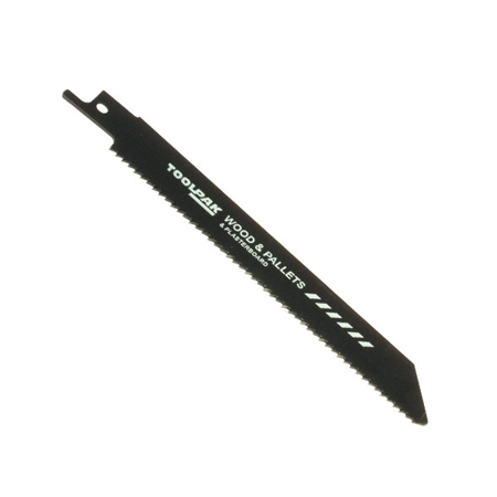 TOOLPAK RECIP SAW BLADE 150MM 10TPI WOOD / PALLETS (PK5)